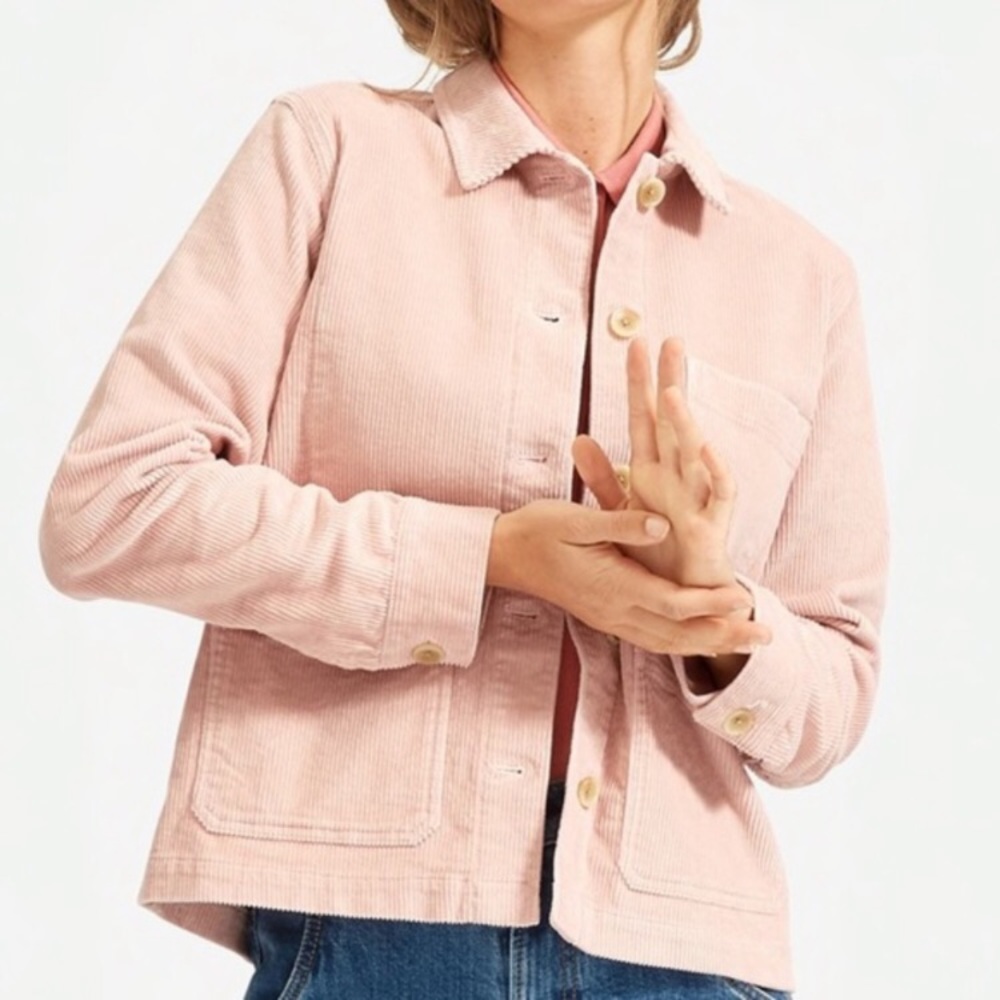Everlane xs pink corduroy chore jacket